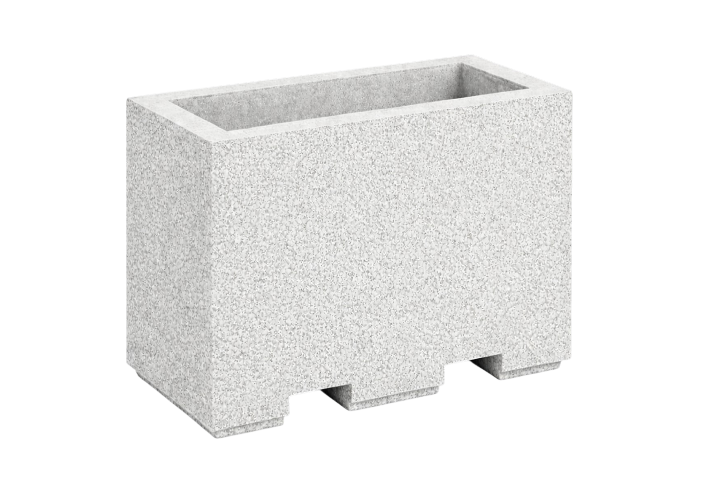 Solid Concrete Traffic Control Planter